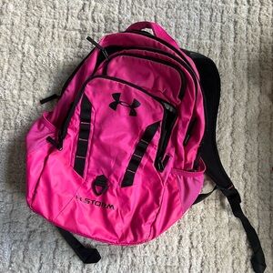 Under Armour backpack hot pink